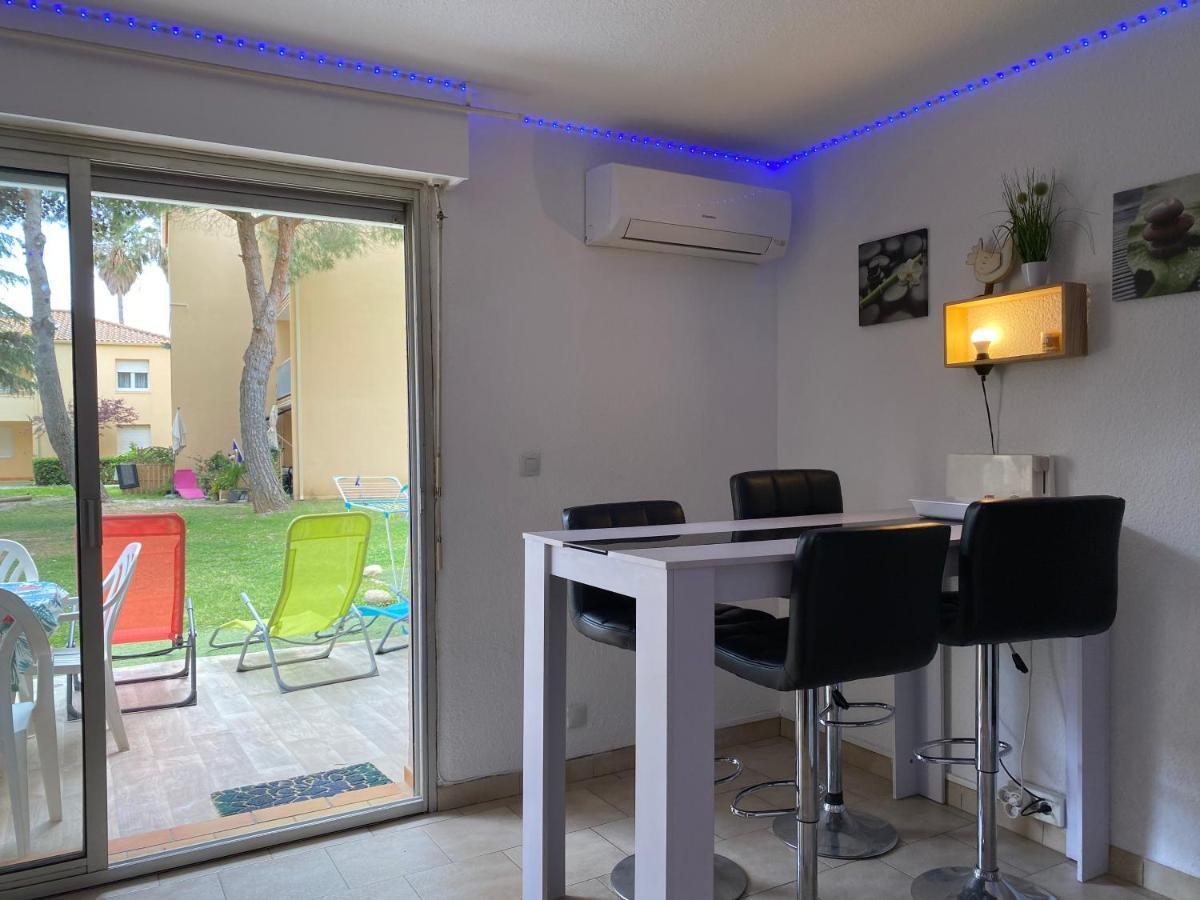 T2 RDC à Canet en Roussillon Europa 5 pers ,clim, piscine, tennis, parking Exterior foto