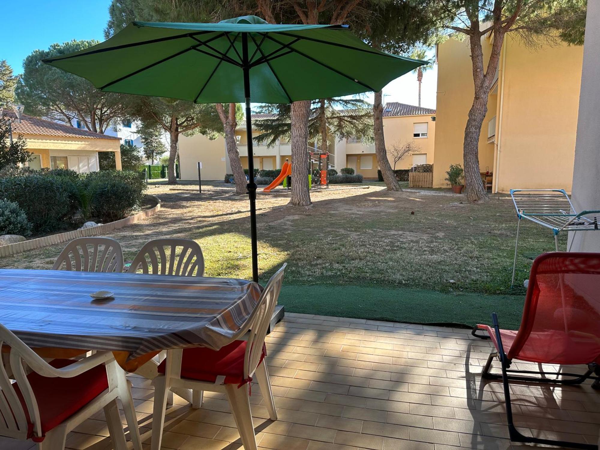 T2 RDC à Canet en Roussillon Europa 5 pers ,clim, piscine, tennis, parking Exterior foto