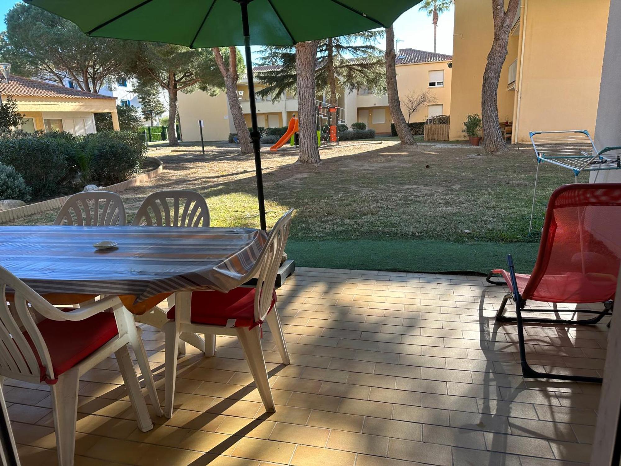 T2 RDC à Canet en Roussillon Europa 5 pers ,clim, piscine, tennis, parking Exterior foto