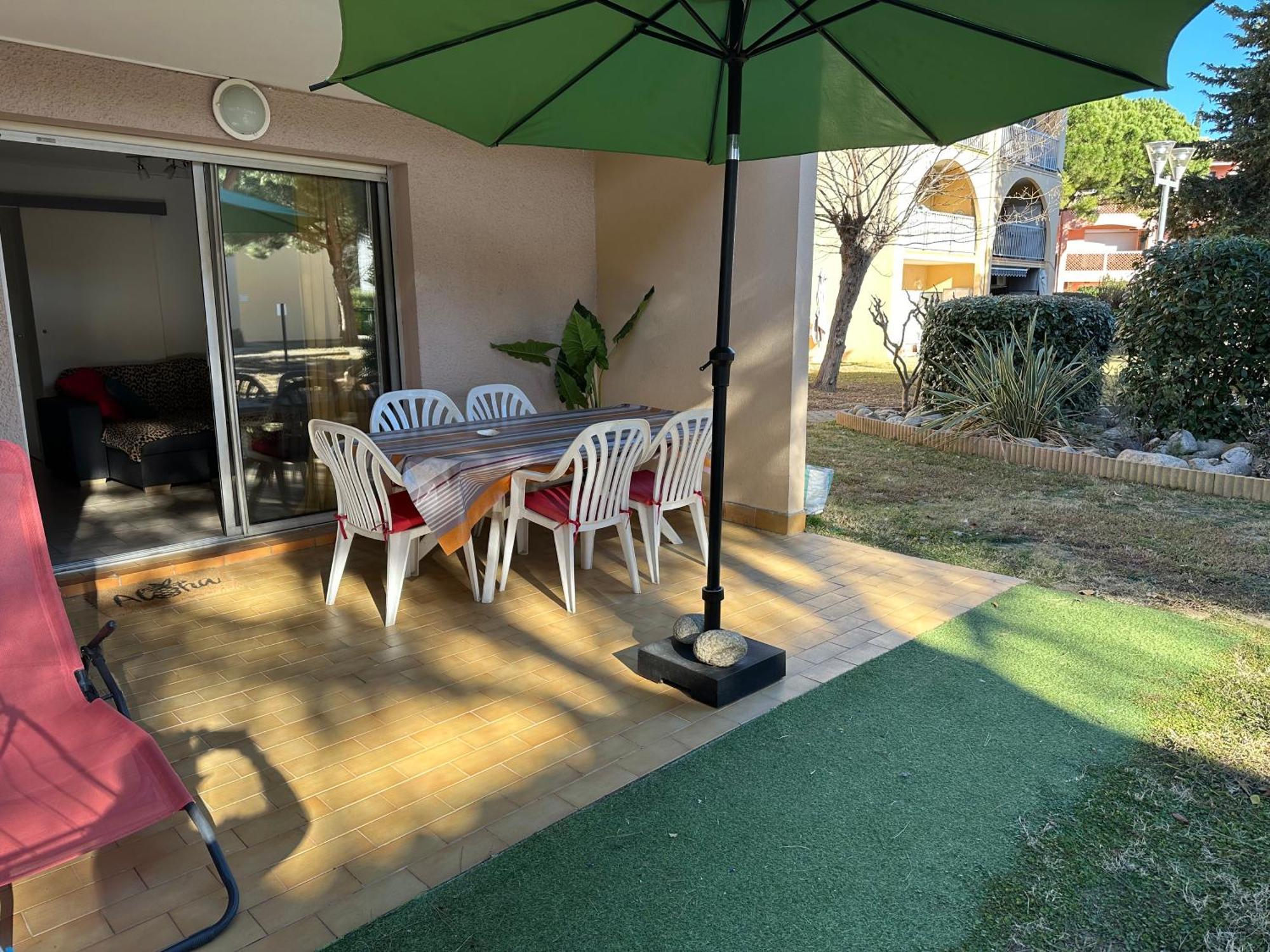 T2 RDC à Canet en Roussillon Europa 5 pers ,clim, piscine, tennis, parking Exterior foto
