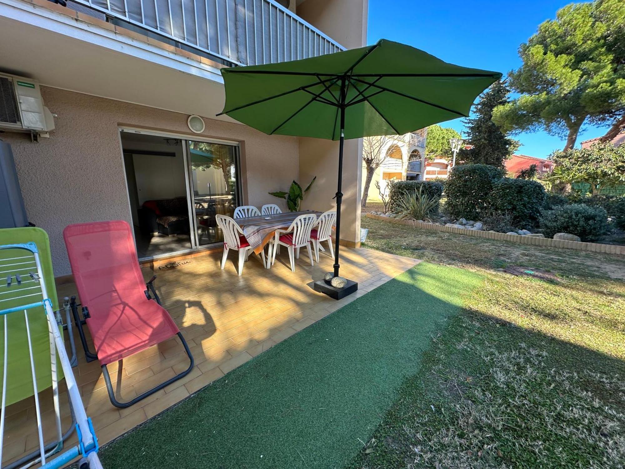 T2 RDC à Canet en Roussillon Europa 5 pers ,clim, piscine, tennis, parking Exterior foto