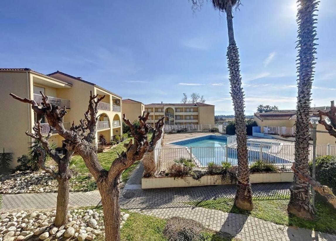 T2 RDC à Canet en Roussillon Europa 5 pers ,clim, piscine, tennis, parking Exterior foto