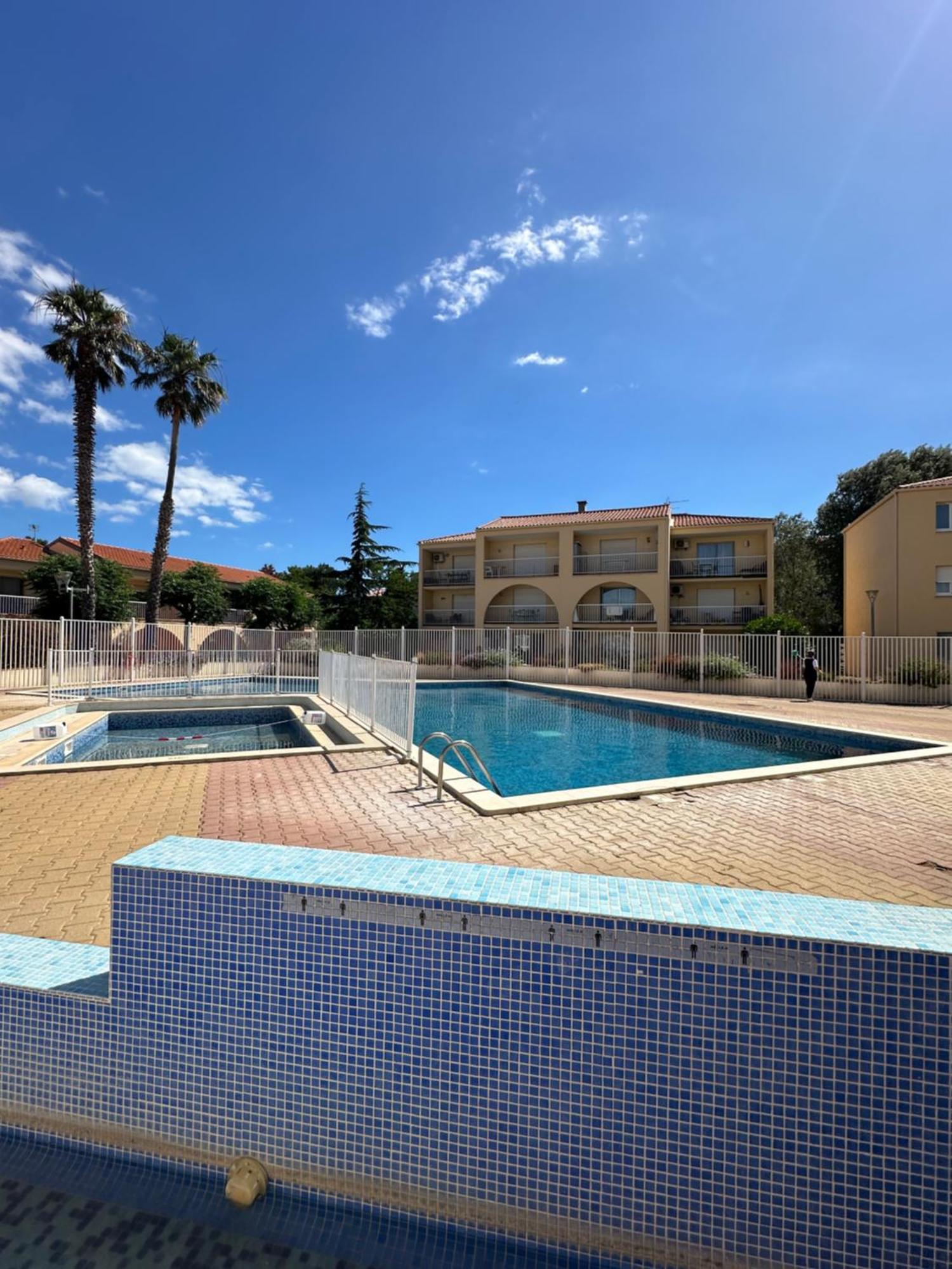 T2 RDC à Canet en Roussillon Europa 5 pers ,clim, piscine, tennis, parking Exterior foto
